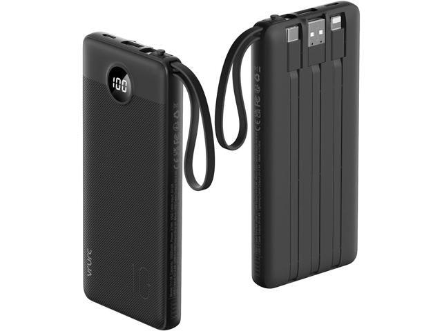 VRURC 10,000mAh Portable Charger with Built-in Cables: $56.59 VRURC 10,000mAh Portable Charger with Built-in Cables: $56.59