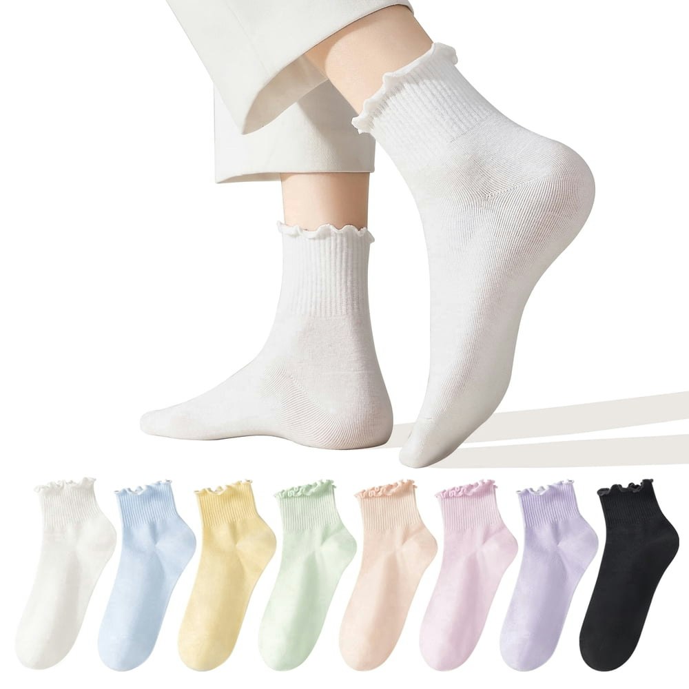 Women's Ruffle Crew Socks 6-Pack: $11.69 Women's Ruffle Crew Socks 6-Pack: $11.69