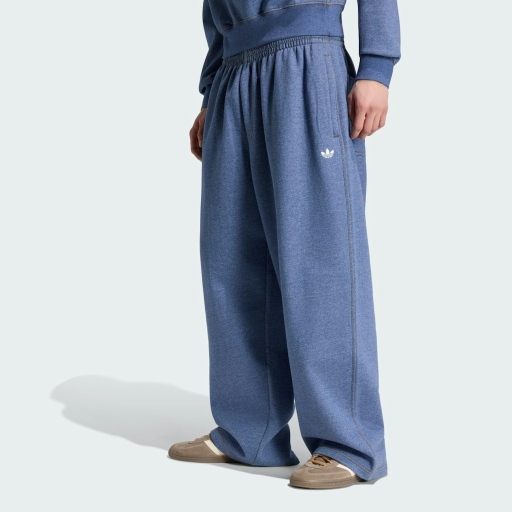 Trefoil Essentials Melange Baggy Open Hem Pants: $70 Trefoil Essentials Melange Baggy Open Hem Pants: $70