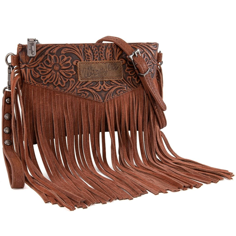 Wrangler Small Fringe Crossbody Purse: $29.99 Wrangler Small Fringe Crossbody Purse: $29.99