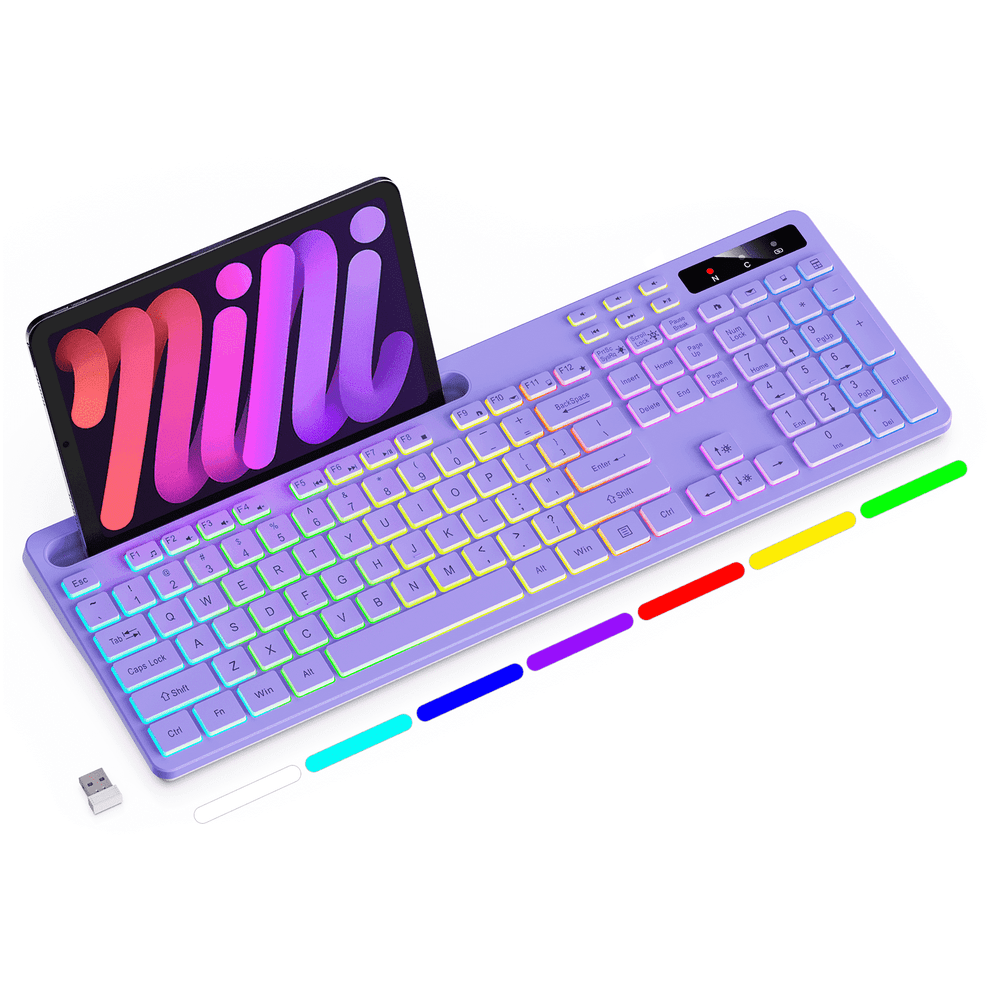 Marvo Full-Size RGB Wireless Keyboard: $21