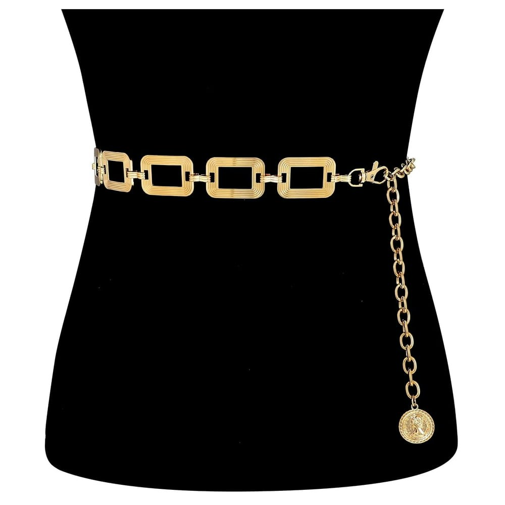 Jasgood Women's Adjustable Metal Waist Chain Belt: $10.79 Jasgood Women's Adjustable Metal Waist Chain Belt: $10.79