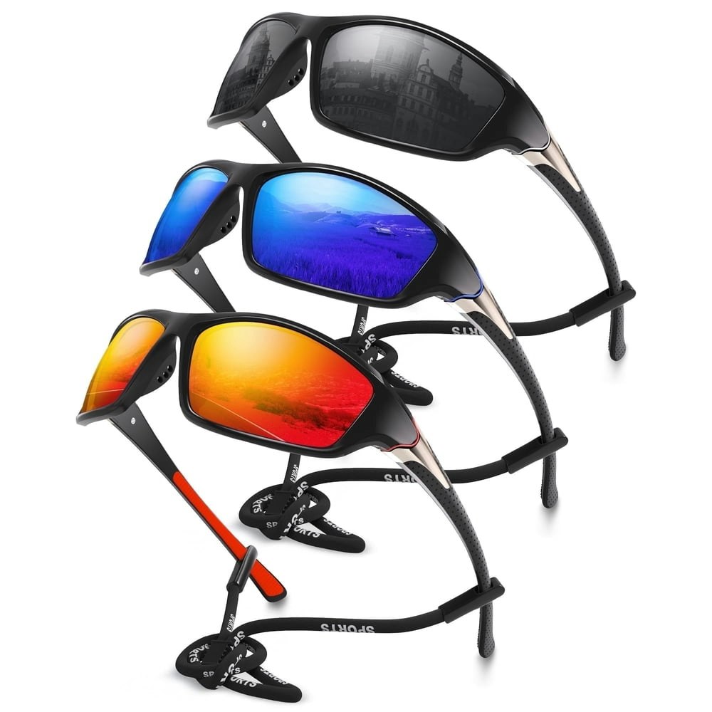 Aomaste Polarized Sports Sunglasses 3-Pack: $16.88 Aomaste Polarized Sports Sunglasses 3-Pack: $16.88