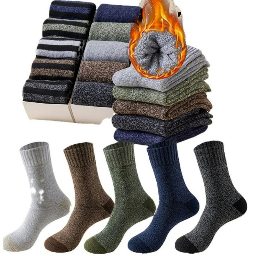 Hot Feet Thermal Men's Winter Socks 5-Pack: $9.99 Hot Feet Thermal Men's Winter Socks 5-Pack: $9.99