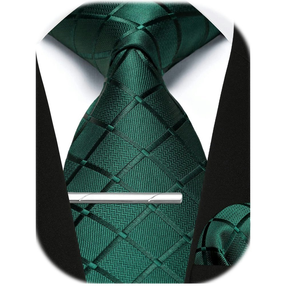Men's Plaid Necktie and Pocket Square 3-Piece Set: $13.98 Men's Plaid Necktie and Pocket Square 3-Piece Set: $13.98