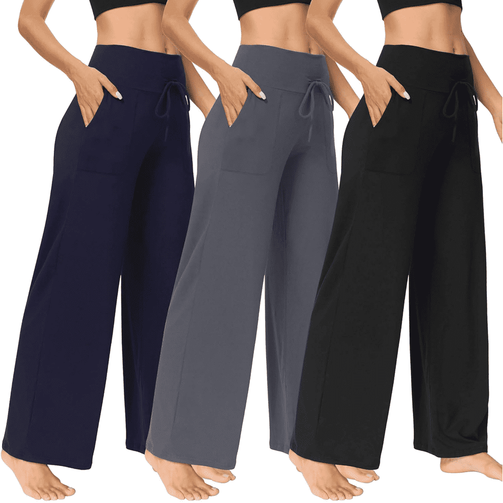 Mldra Women's Wide Leg Pants 3-Pack: $34.89
