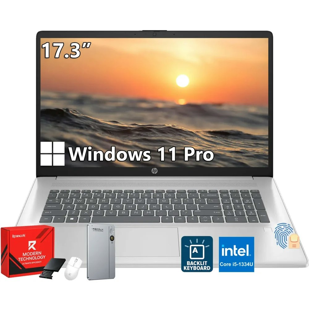 HP 17 17.3" FHD Intel Core i5-1334U 20GB RAM 512GB SSD Laptop: $759.39