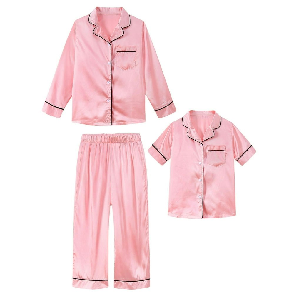 Aideaone Kids 3-Piece Satin Pajama Set: $24.89