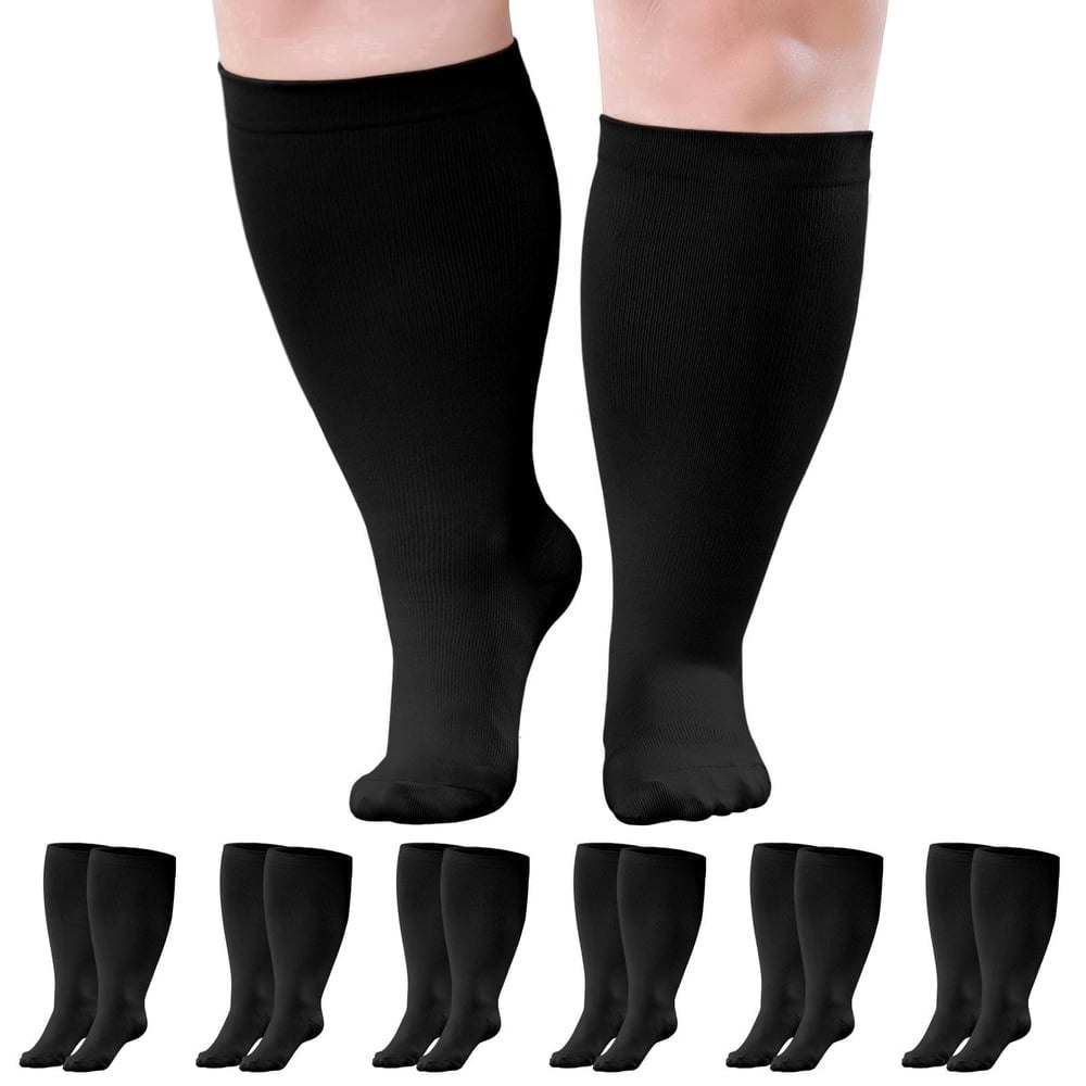 Amitofo 20-30mmHg Wide Calf Compression Socks 6-Pack: $23.66 Amitofo 20-30mmHg Wide Calf Compression Socks 6-Pack: $23.66