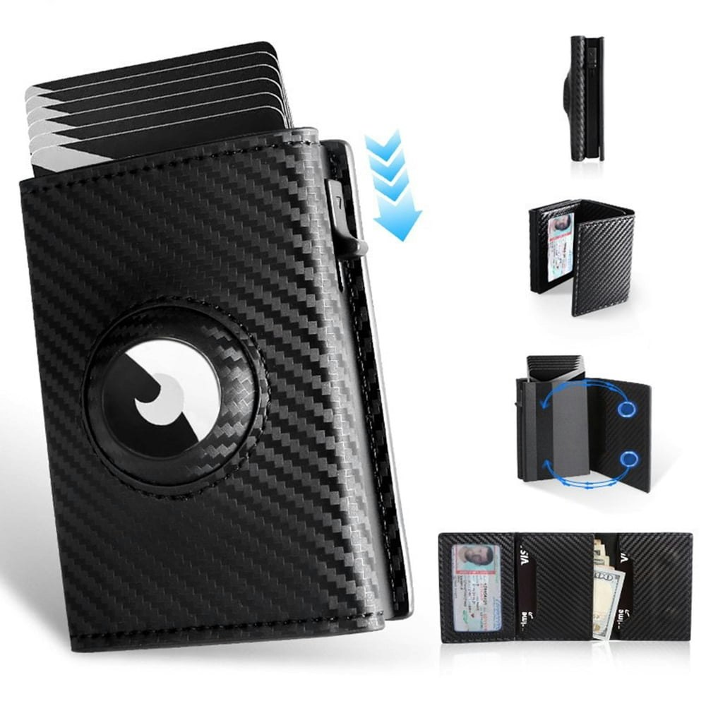 Minimalist RFID Blocking Aluminum AirTag Bifold Wallet: $15.99 Minimalist RFID Blocking Aluminum AirTag Bifold Wallet: $15.99