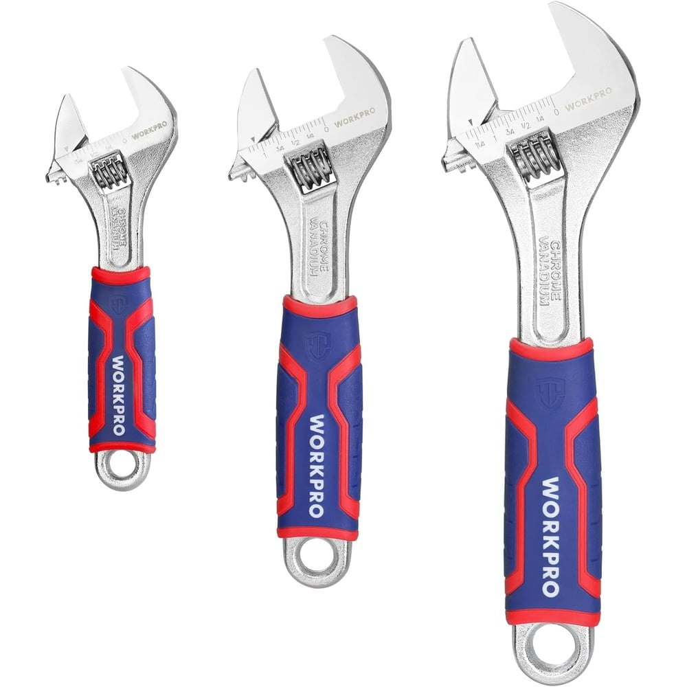 Workpro Adjustable Wrench Set 3-Piece: $17.99 Workpro Adjustable Wrench Set 3-Piece: $17.99