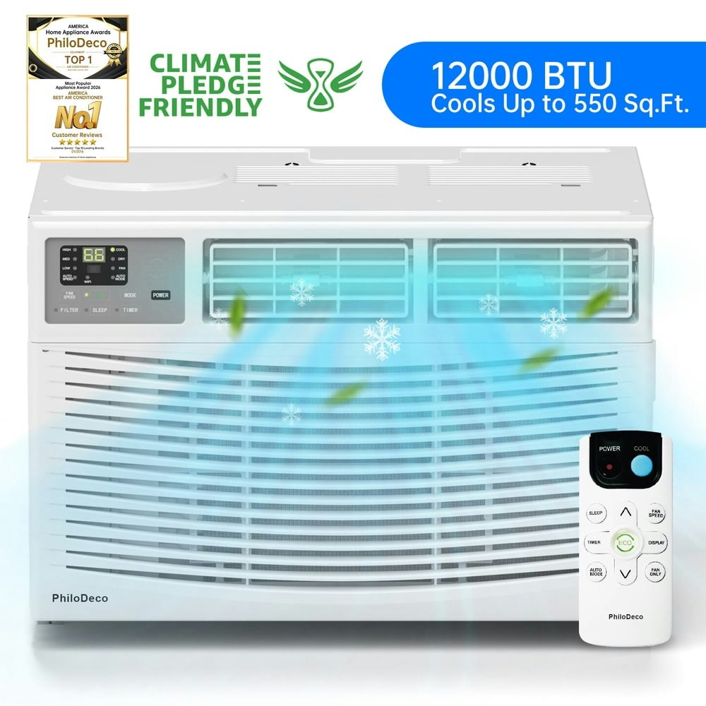 PhiloDeco 12,000 BTU Window Air Conditioner: $369.99