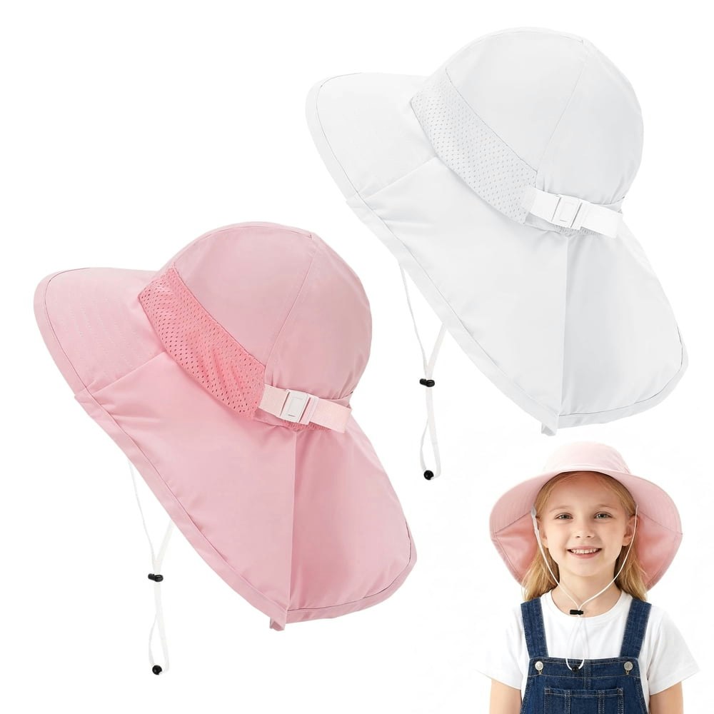 Bocaoying Kids Sun Hat with Neck Flap 2-Pack: $10.79