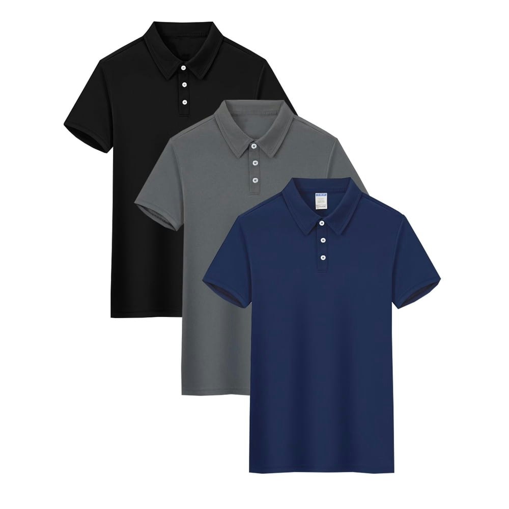 Yushow Men's Quick-Dry Polo Shirts 3-Pack: $18.99