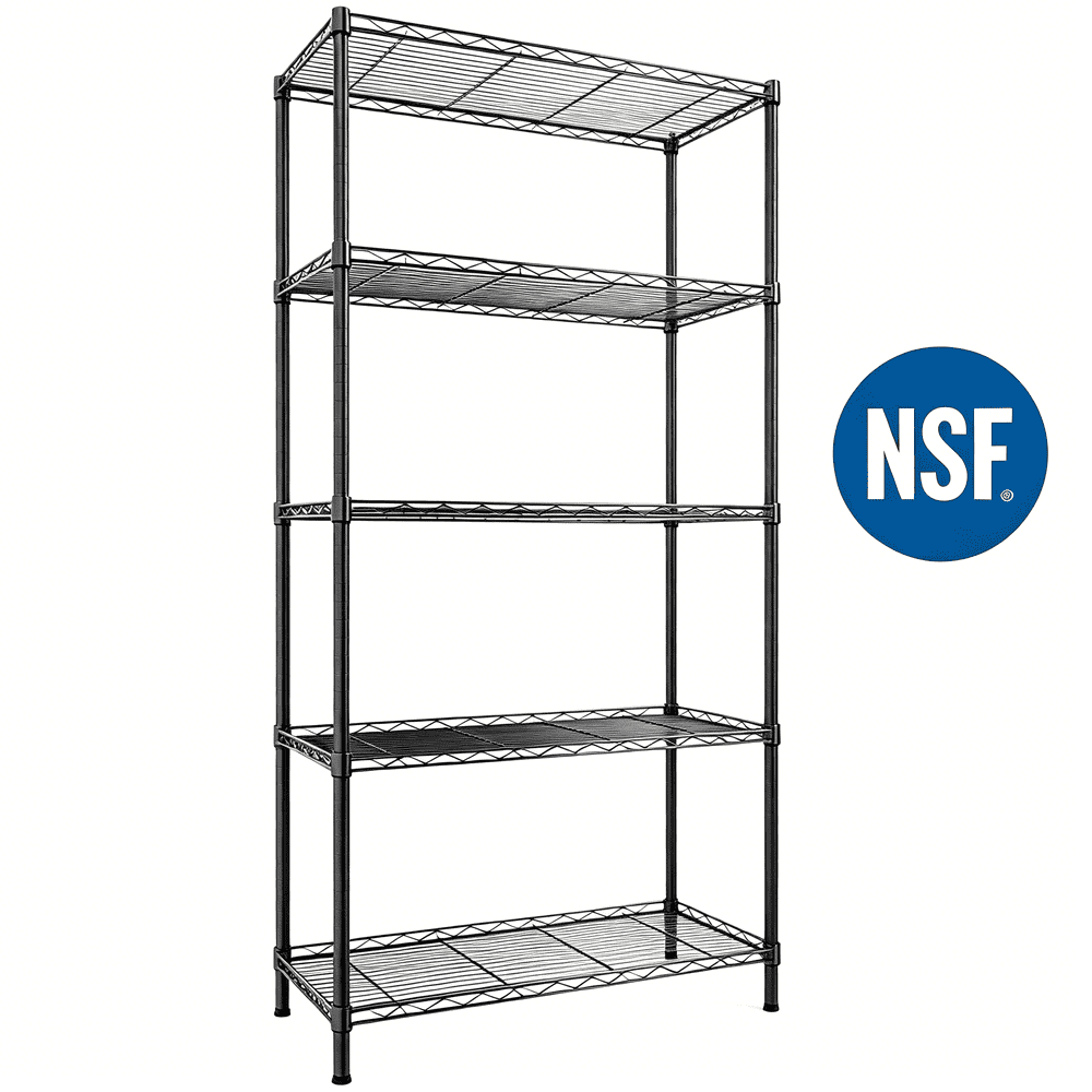 Ktaxon 5-Tier Wire Shelving Unit 30" x 14" x 60": $42.99