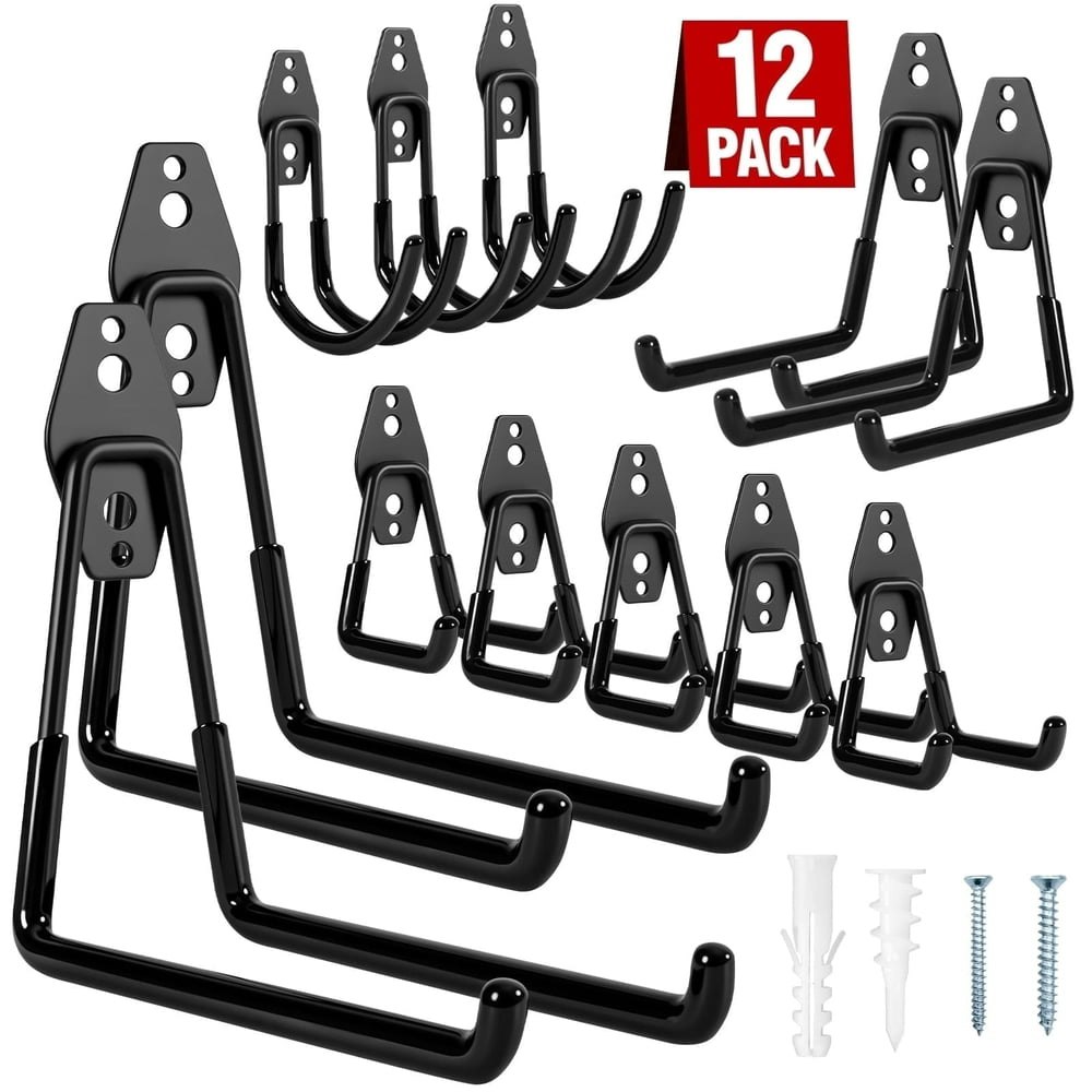 Garage Wall Storage Hooks 12-Pack: $19.69 Garage Wall Storage Hooks 12-Pack: $19.69