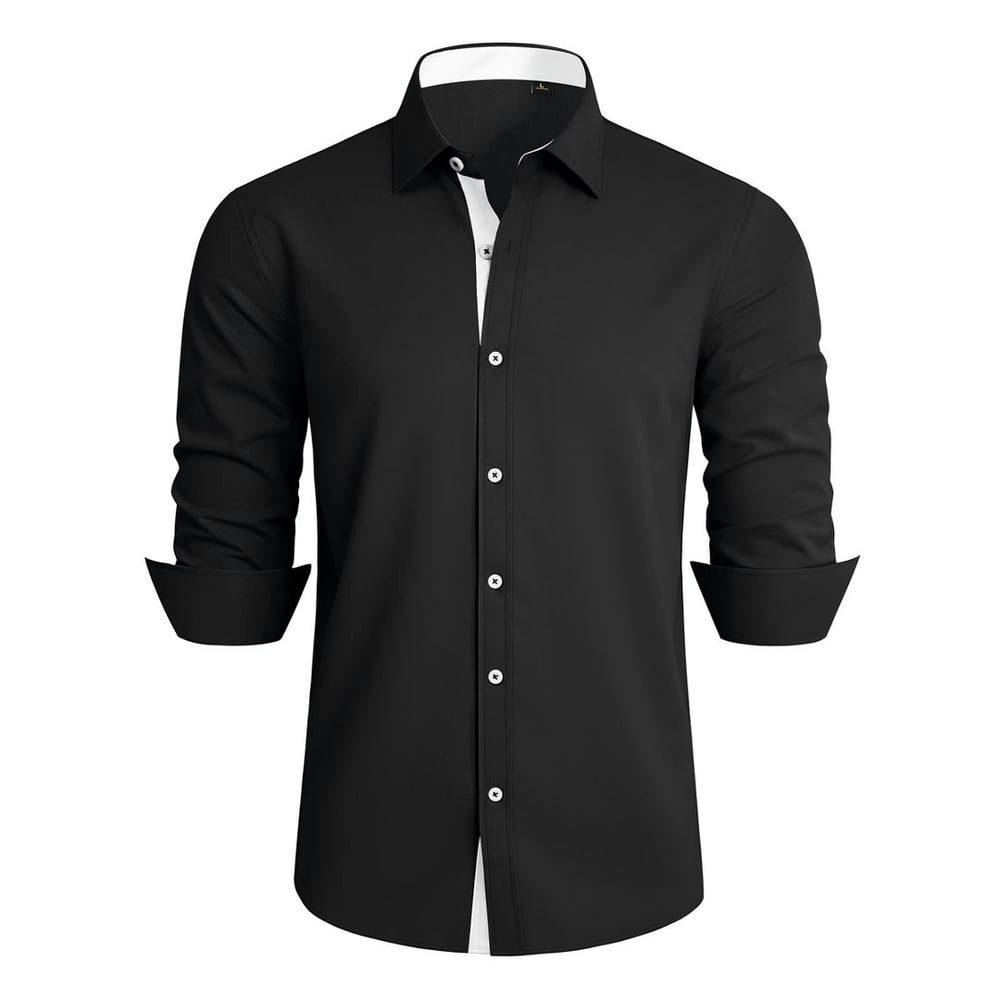 Sogami Men's Wrinkle-Free Long Sleeve Button-Down Shirt: $14.98