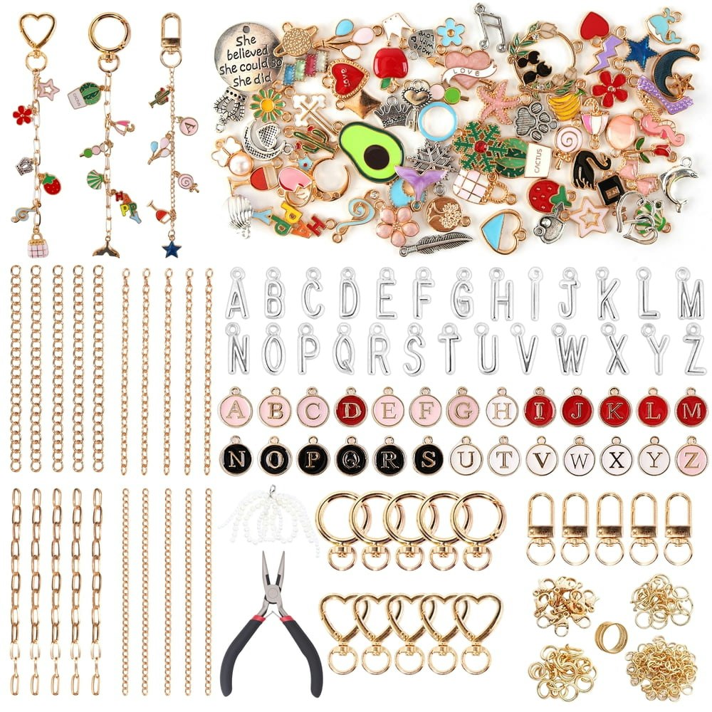 Topsome 315-Piece DIY Keychain Making Kit: $12.59 Topsome 315-Piece DIY Keychain Making Kit: $12.59