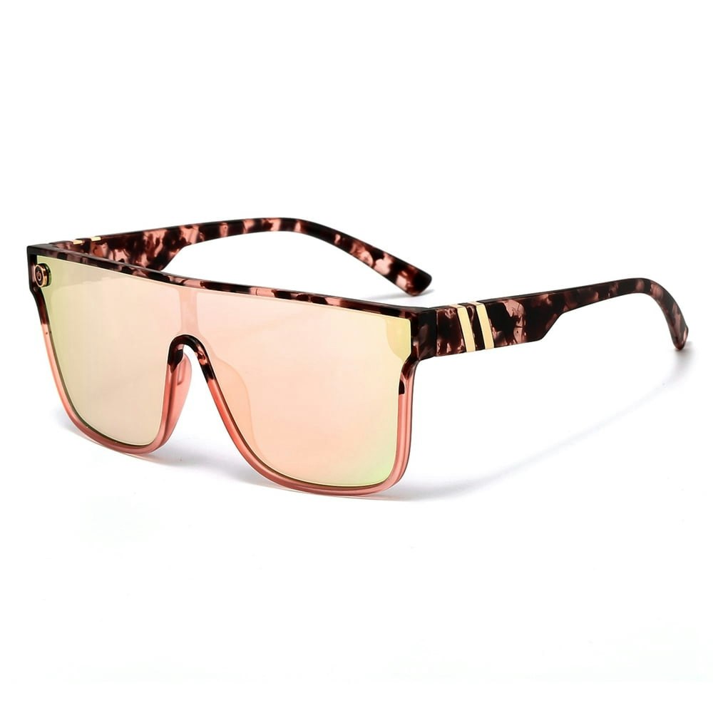 Tortoise Shell Oversized Shield Sunglasses: $13.69