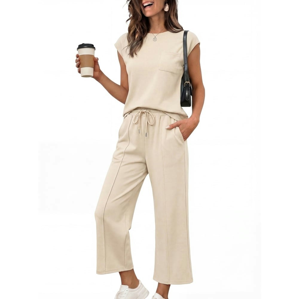 Pinksir Women's 2-Piece Sleeveless Lounge Set: $19.99