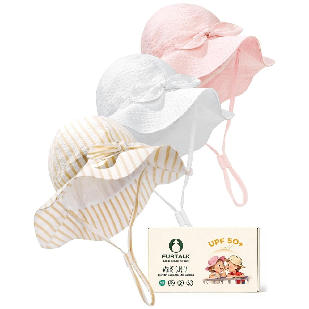Furtalk Baby Sun Hat 3-Pack: $14.99