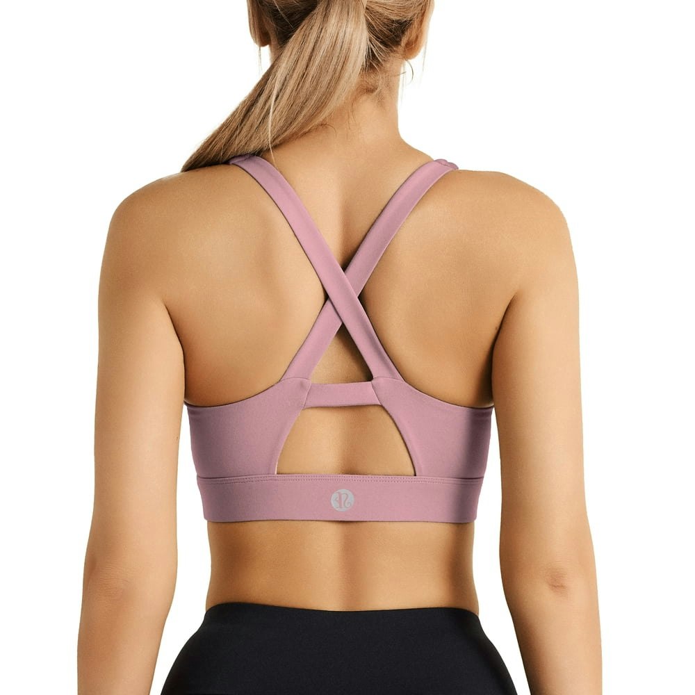 Running Girl Women's Medium Support Crossback Sports Bra: $19.46