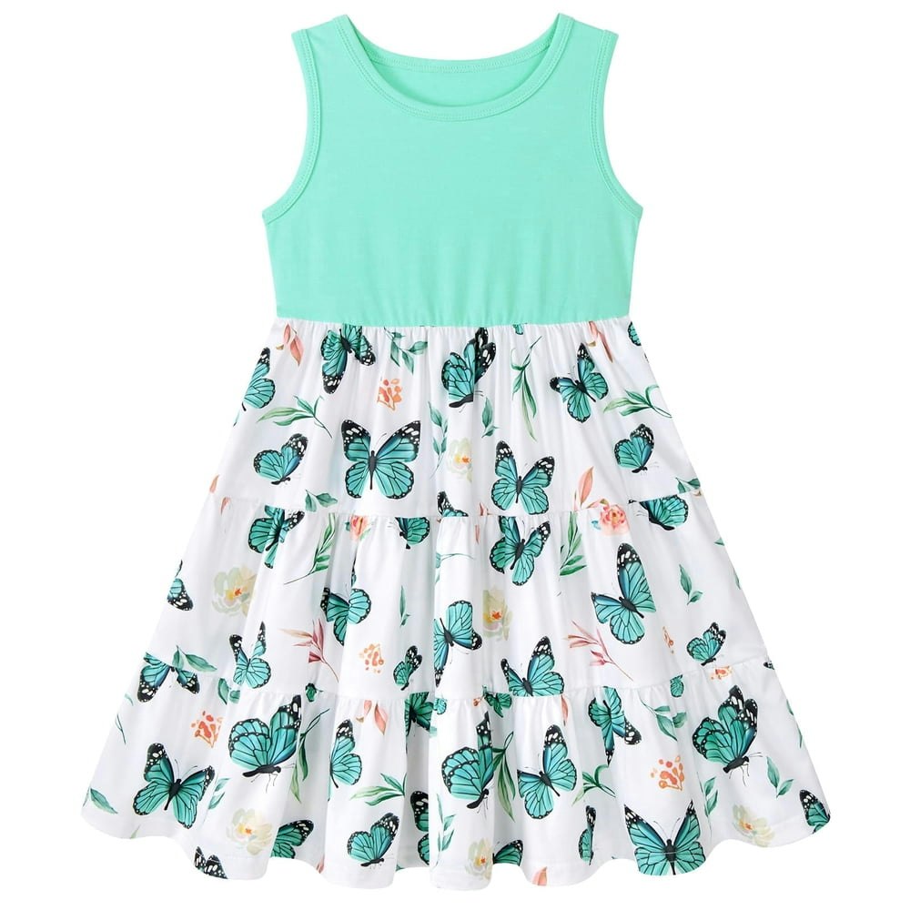 Aideaone Toddler Girls Sleeveless Tiered Sundress: $10.89 Aideaone Toddler Girls Sleeveless Tiered Sundress: $10.89