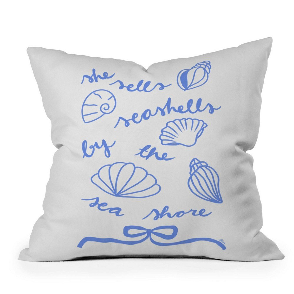 Deny Designs 16"x16" She Sells Sea Shells Indoor Throw Pillow: $45.49 Deny Designs 16"x16" She Sells Sea Shells Indoor Throw Pillow: $45.49