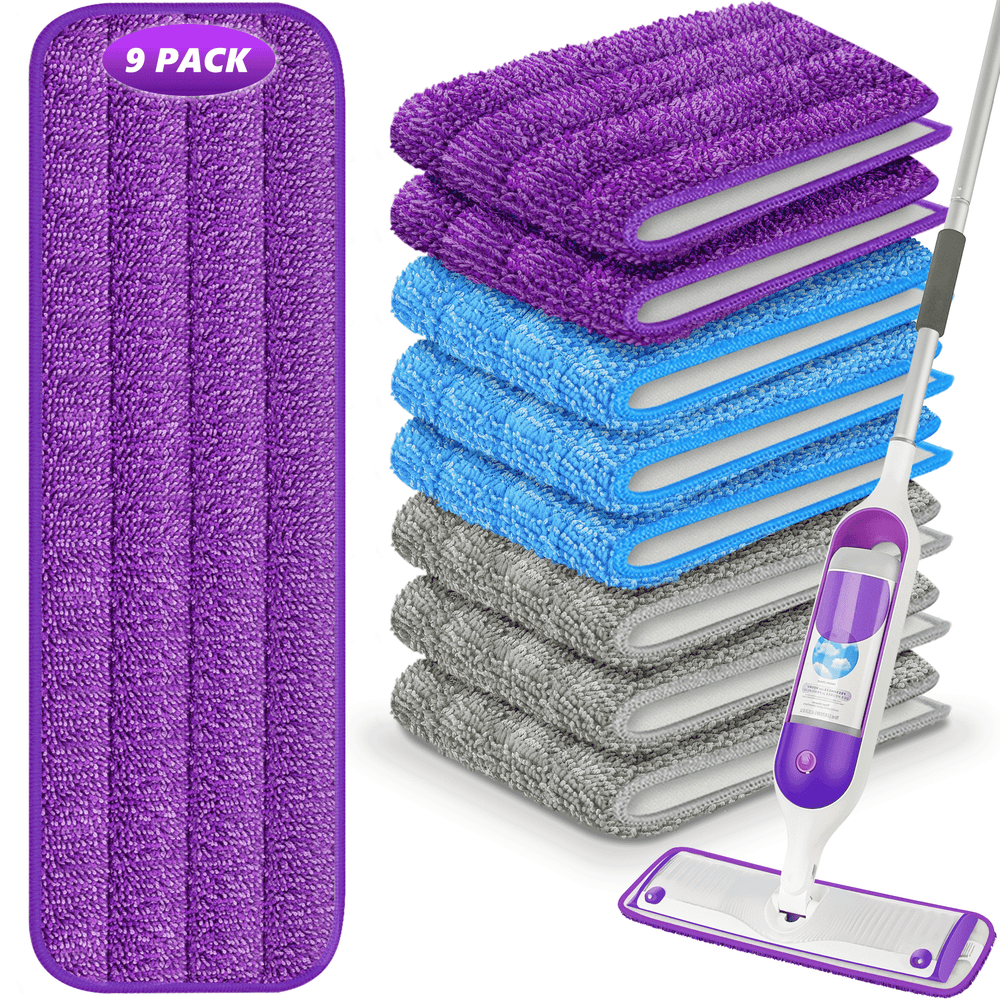 Sugarday Reusable Mop Pad Refills for Swiffer PowerMop 9-Pack: $14.99