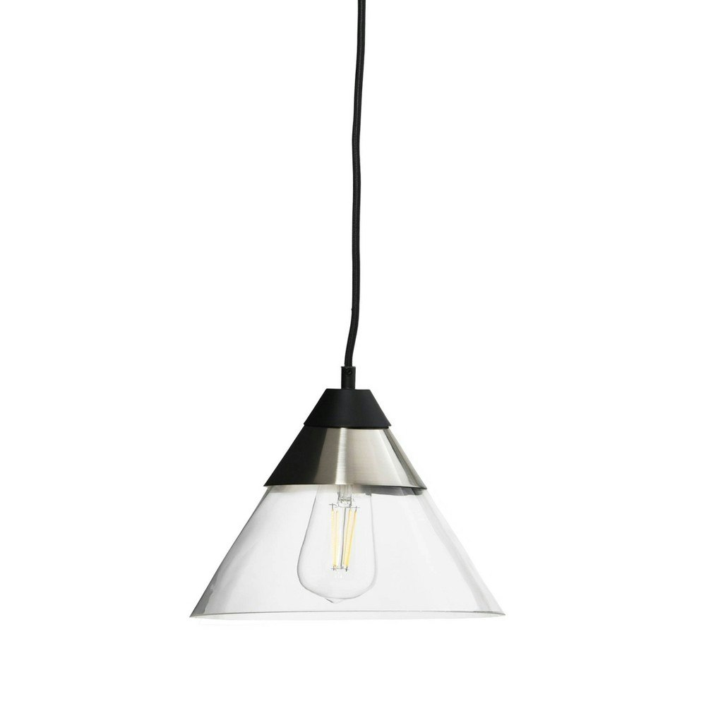 Robert Stevenson Lighting Theo Metal and Glass Ceiling Light: $30.99