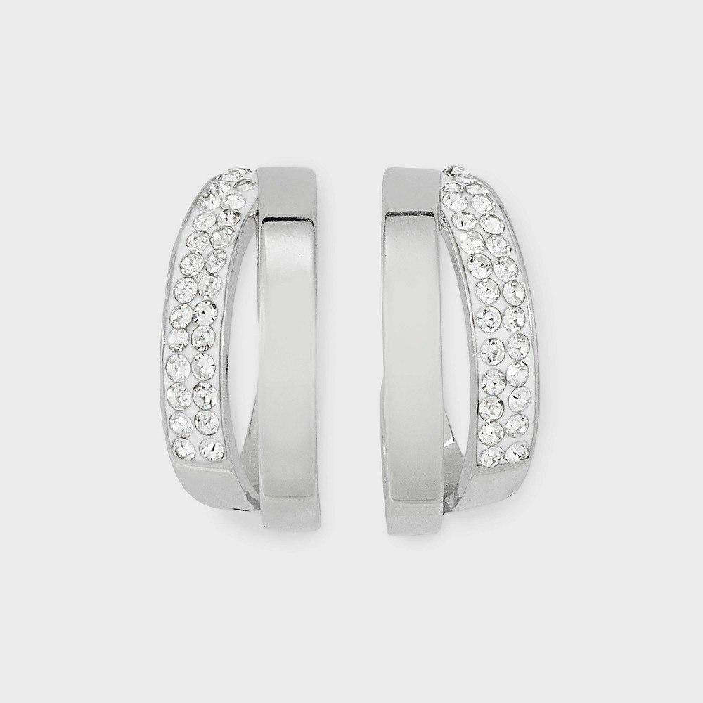Sterling Silver Cross Over Hoop Earrings: $19.99 Sterling Silver Cross Over Hoop Earrings: $19.99