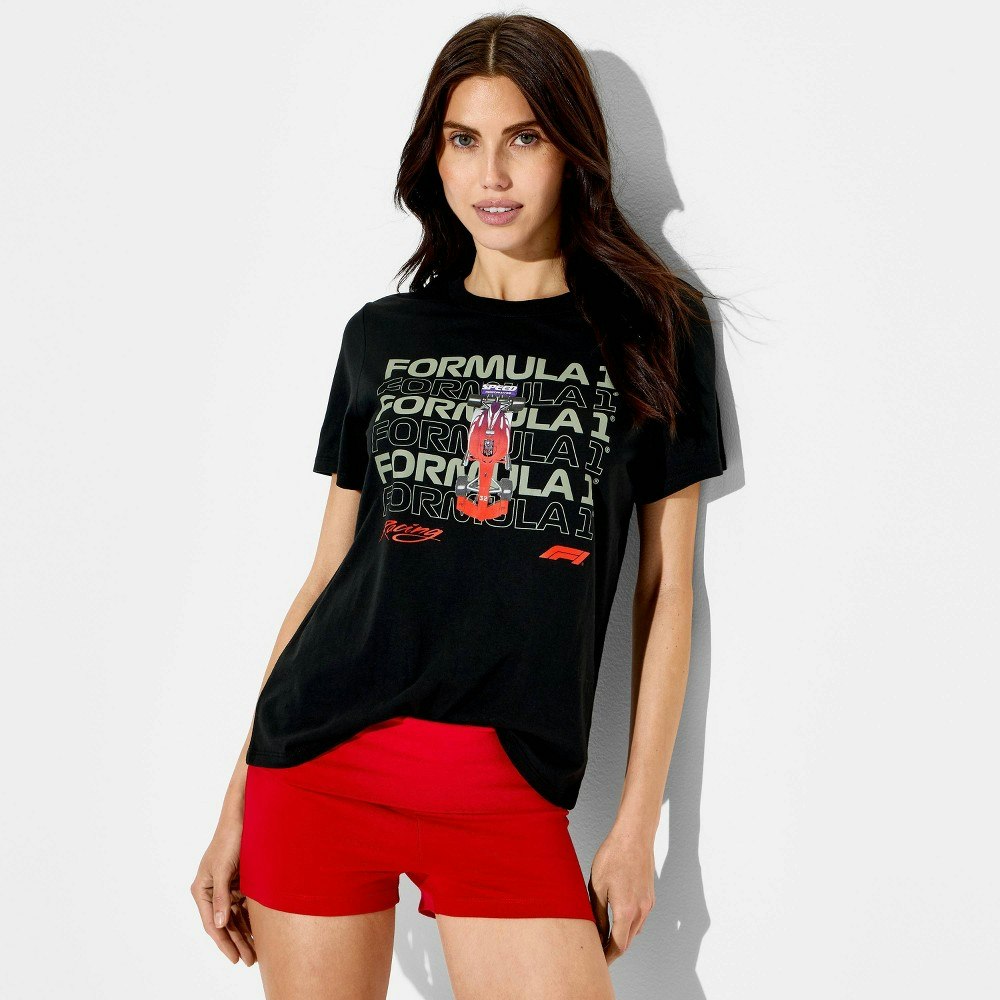 Women's F1 Short Sleeve Graphic T-Shirt: $12