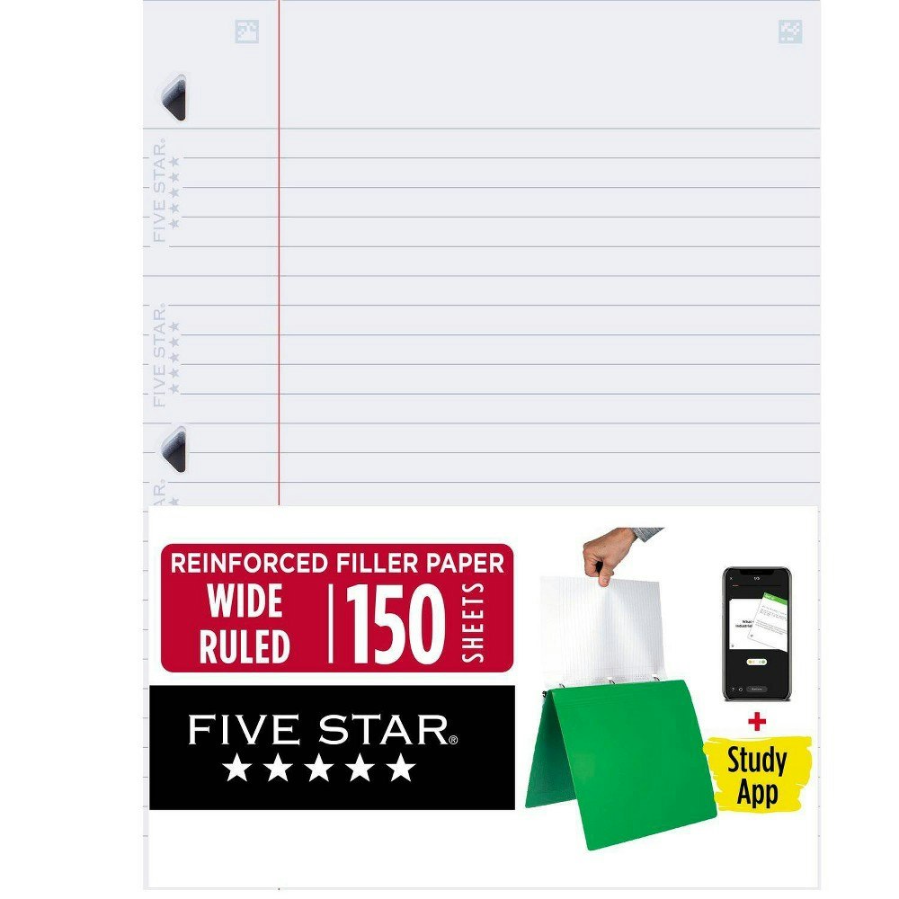 Five Star Wide Ruled Filler Paper 150-Count: $6.49 Five Star Wide Ruled Filler Paper 150-Count: $6.49