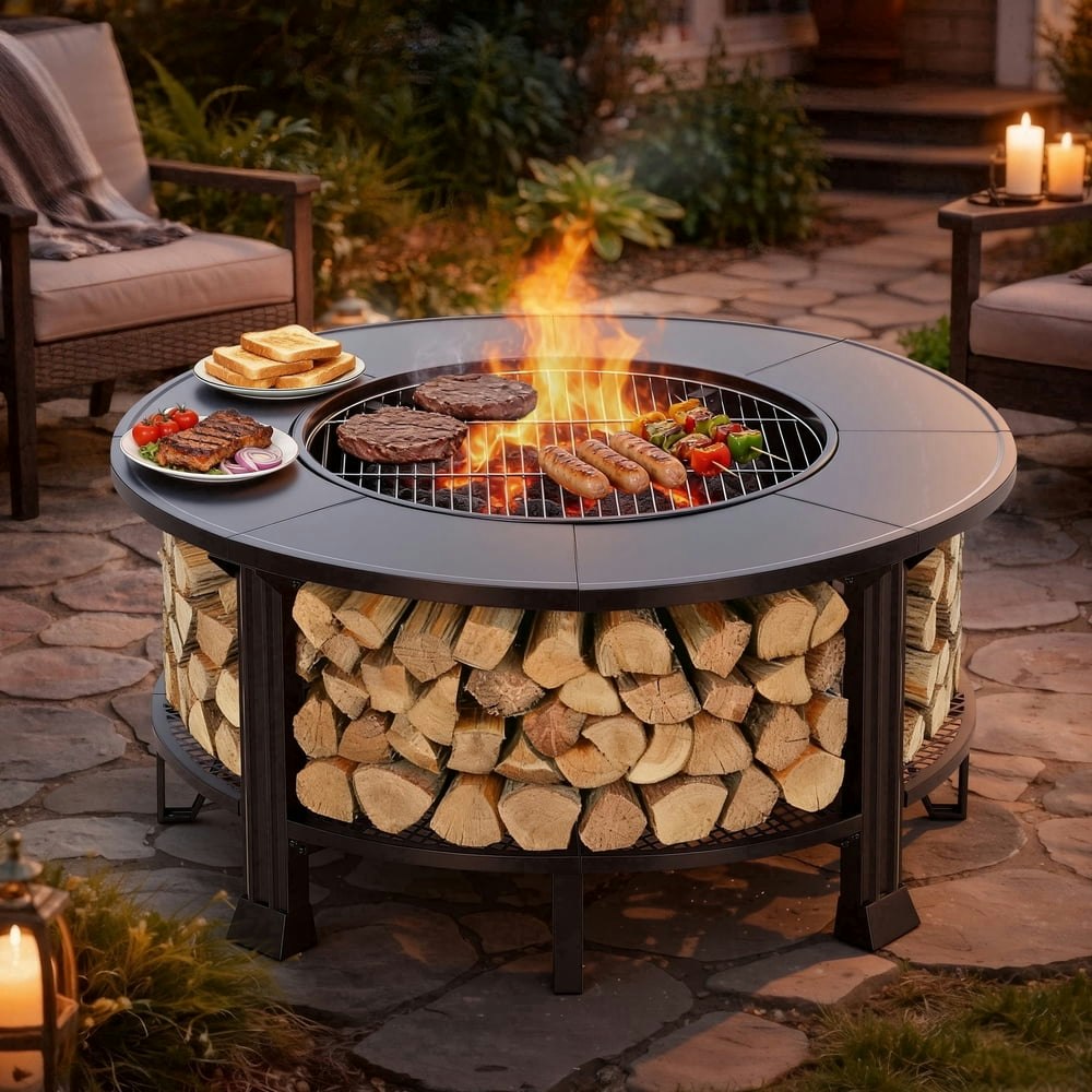 Segmart 38-Inch Outdoor Wood-Burning Fire Pit: $179.99