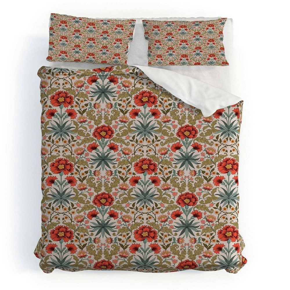 Deny Designs Avenie Morris Carnation Twin/Twin XL Duvet Cover Set: $159.99 Deny Designs Avenie Morris Carnation Twin/Twin XL Duvet Cover Set: $159.99