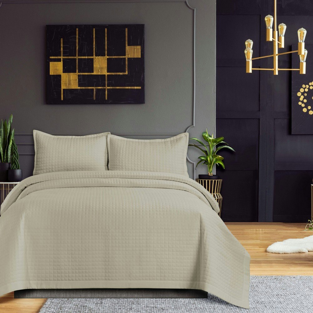 Tribeca Living Naples Queen Microfiber Quilt 3-Piece Set: $54.99 Tribeca Living Naples Queen Microfiber Quilt 3-Piece Set: $54.99