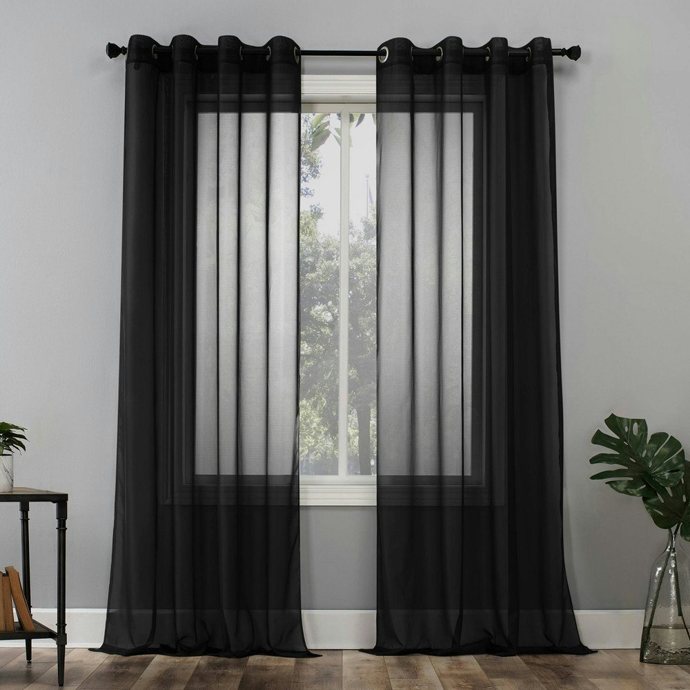 84"x59" Emily Sheer Voile Grommet Curtain Panel: $10.99
