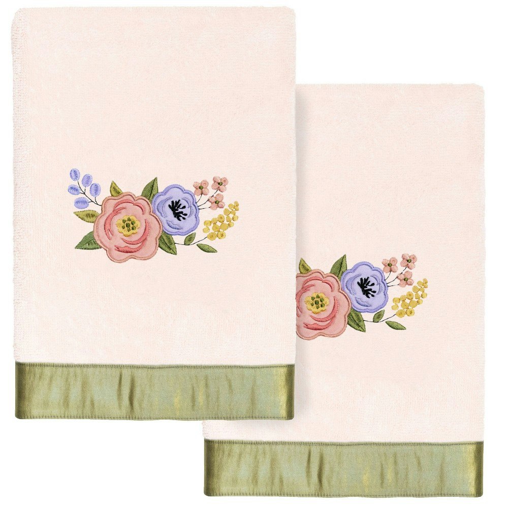 Linum Home Textiles Verano Design Embellished Hand Towel 2-Pack: $66.99 Linum Home Textiles Verano Design Embellished Hand Towel 2-Pack: $66.99