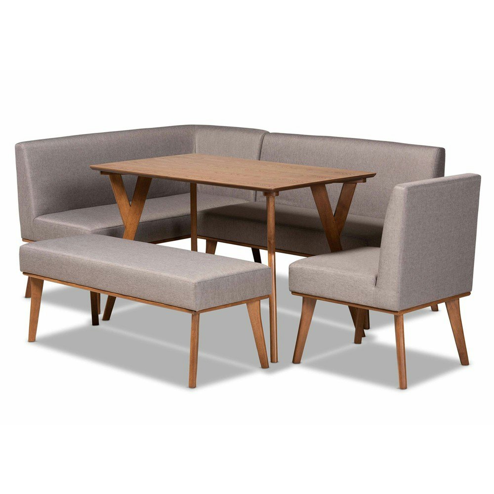 Odessa Mid-Century Modern 5-Piece Dining Set: $1,115.99 Odessa Mid-Century Modern 5-Piece Dining Set: $1,115.99