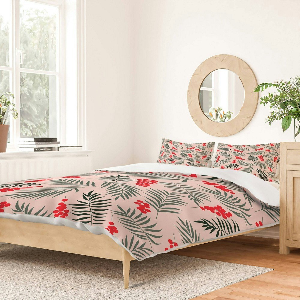 Deny Designs Emanuela Carratoni Holiday Mistletoe Full/Queen Duvet Cover and Sham Set: $199.99