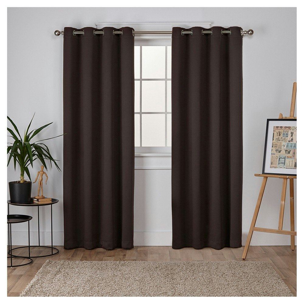63"x52" Insulated Room Darkening Grommet Window Curtain Panels 2-Pack: $26.49