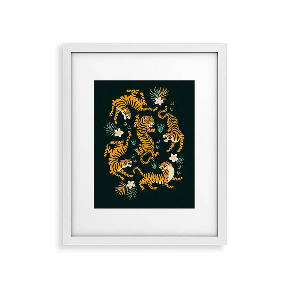 Deny Designs 11"x14" Tiger All Around Framed Canvas Wall Art: $69.99