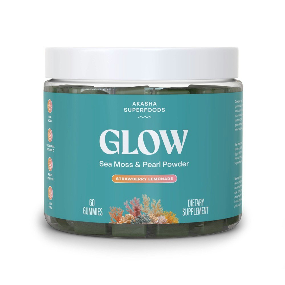 Akasha Superfoods Sea Moss & Pearl Powder Gummies 60-Count: $34.99