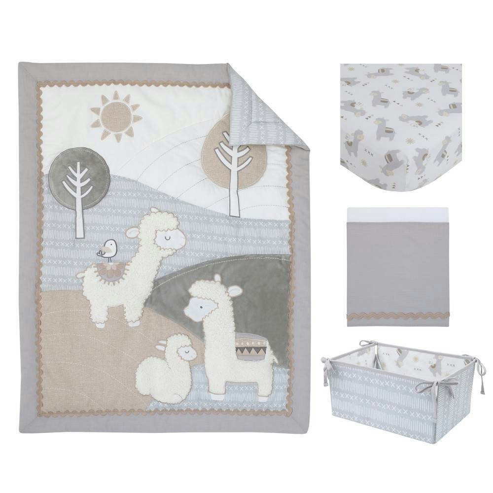 NoJo Mama's Little Llama 4-Piece Crib Set: $99.99