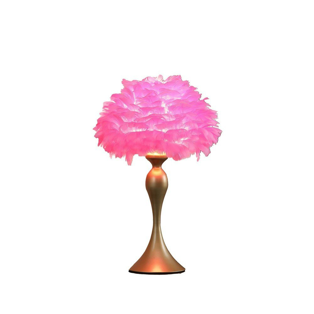 Ore International Aquina Feather Contour Table Lamp: $71.99