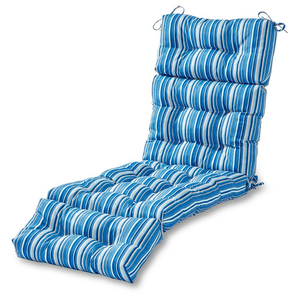 Kensington Garden Striped Outdoor Chaise Lounge Cushion: $115.99 Kensington Garden Striped Outdoor Chaise Lounge Cushion: $115.99