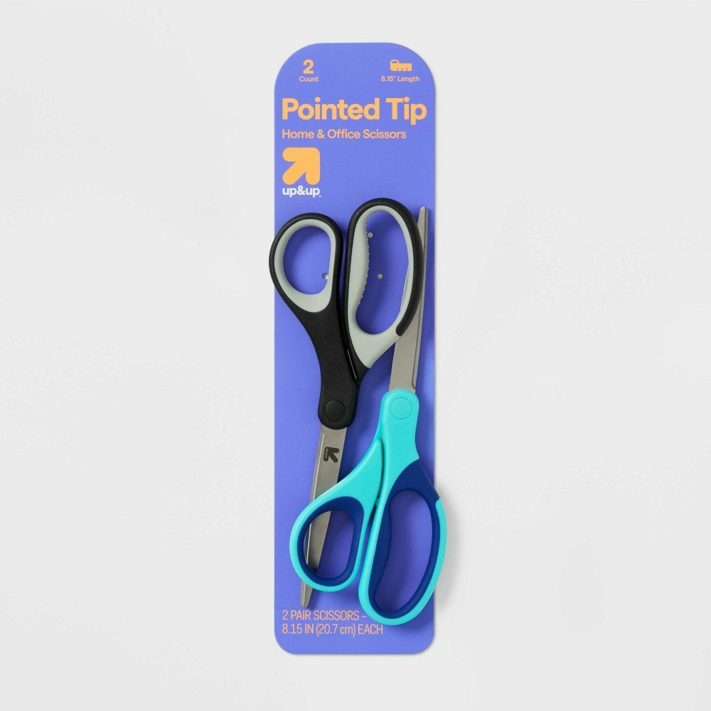 Up&Up 8-Inch Home and Office Scissors 2-Pack: $6.99 Up&Up 8-Inch Home and Office Scissors 2-Pack: $6.99