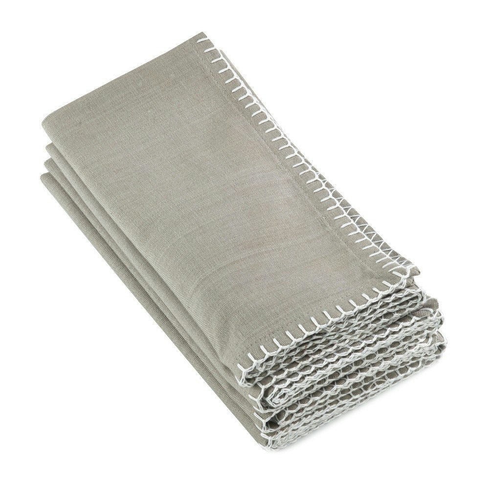 Saro Lifestyle Celena Whip Stitched Napkin 4-Pack: $19.99