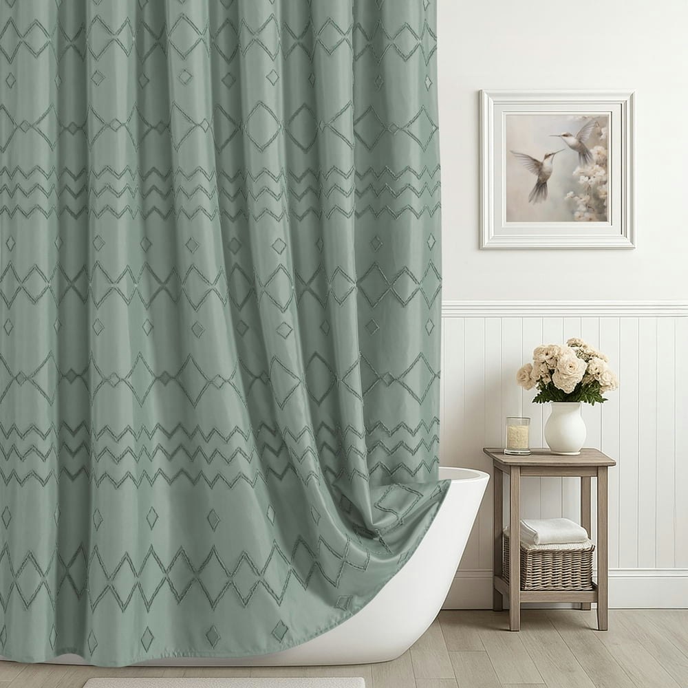 Seasonwood 72" x 72" Boho Striped Fabric Shower Curtain 12-Pack: $18.83