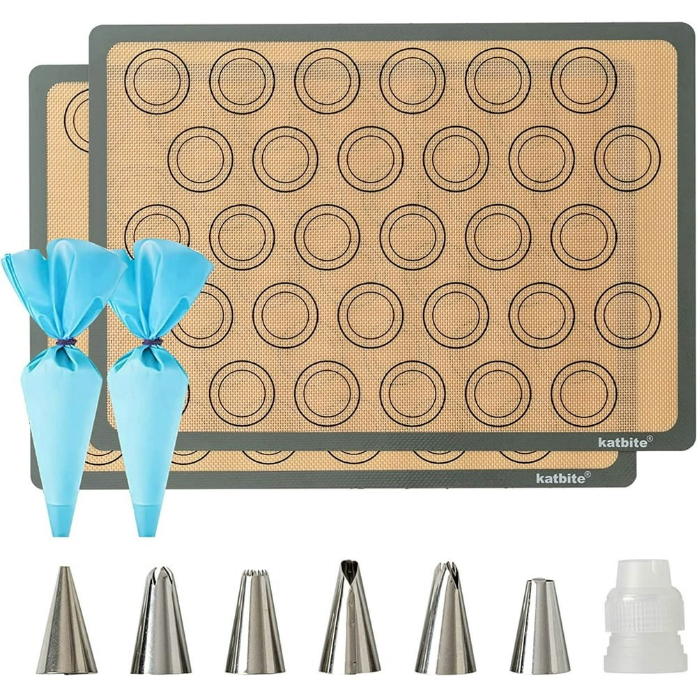 Katbite 11-5/8" x 16-1/2" Silicone Baking Mat 2-Pack: $9.89 Katbite 11-5/8" x 16-1/2" Silicone Baking Mat 2-Pack: $9.89